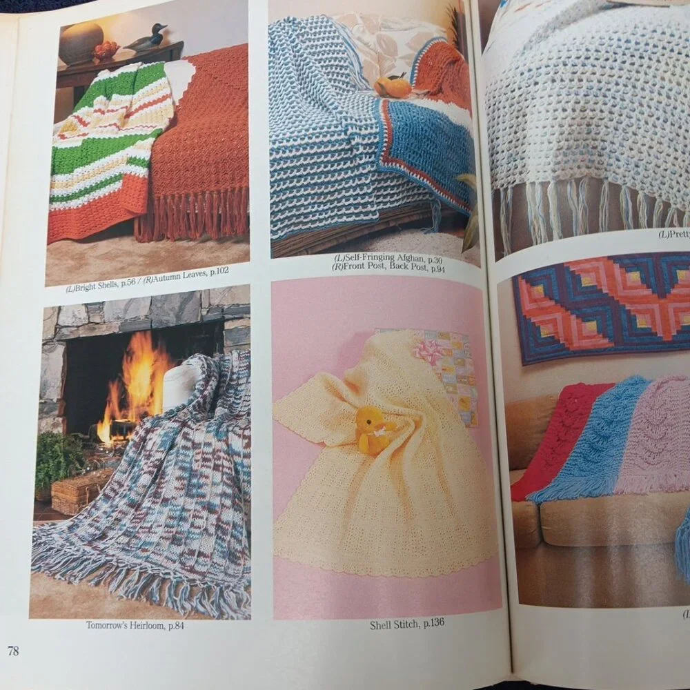 Weekend‎ Crochet Afghans By Jean Leinhauser And Rita Weiss Hardback, 1987